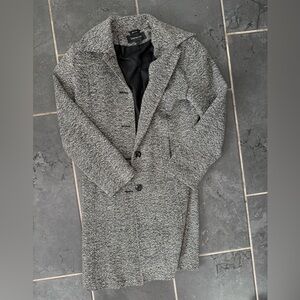 Jones New York Women's Black and White Trench Coat